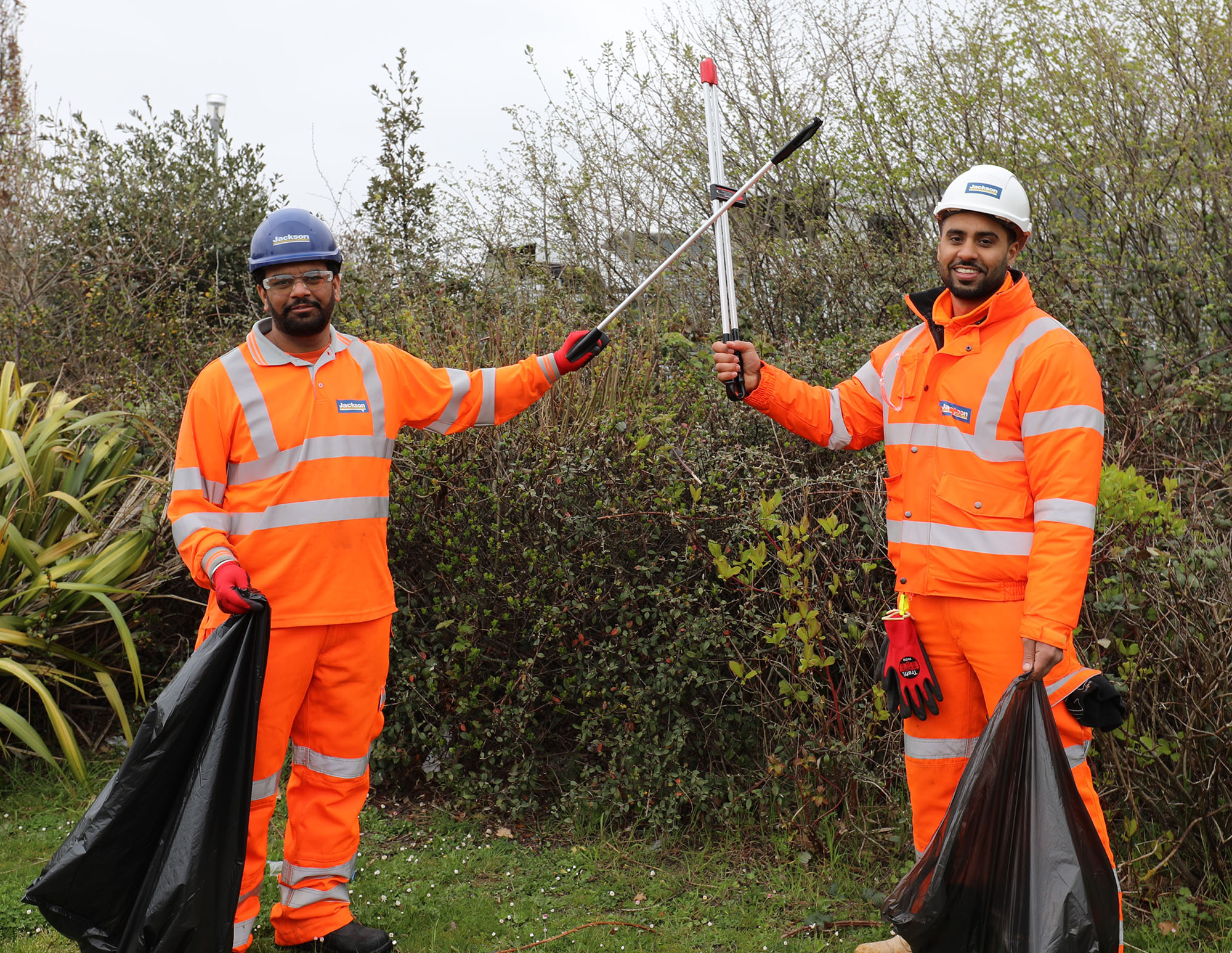 Highways team litter picks for the Great British Spring Clean