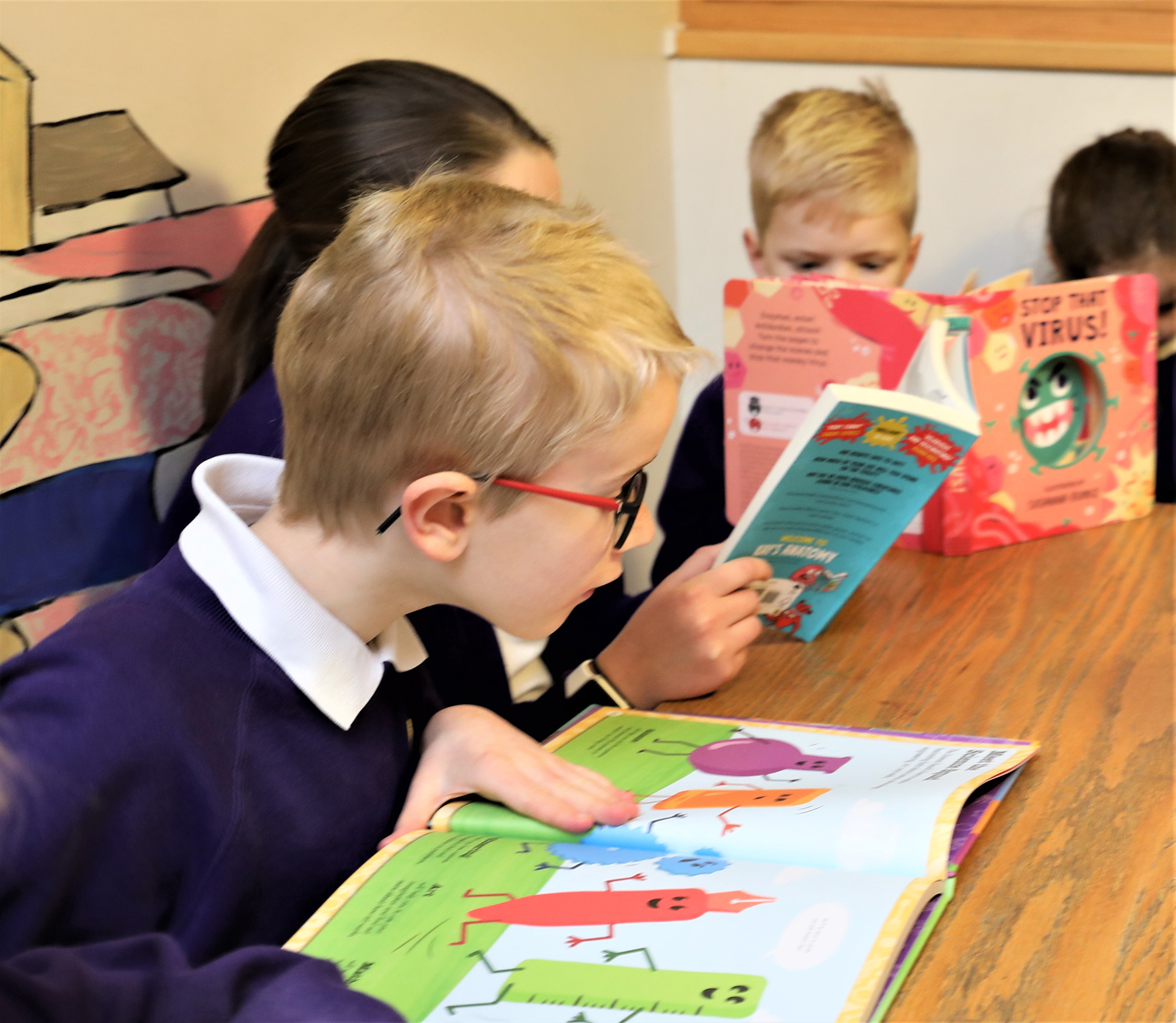 Woodbridge Primary School - boy reading (2)